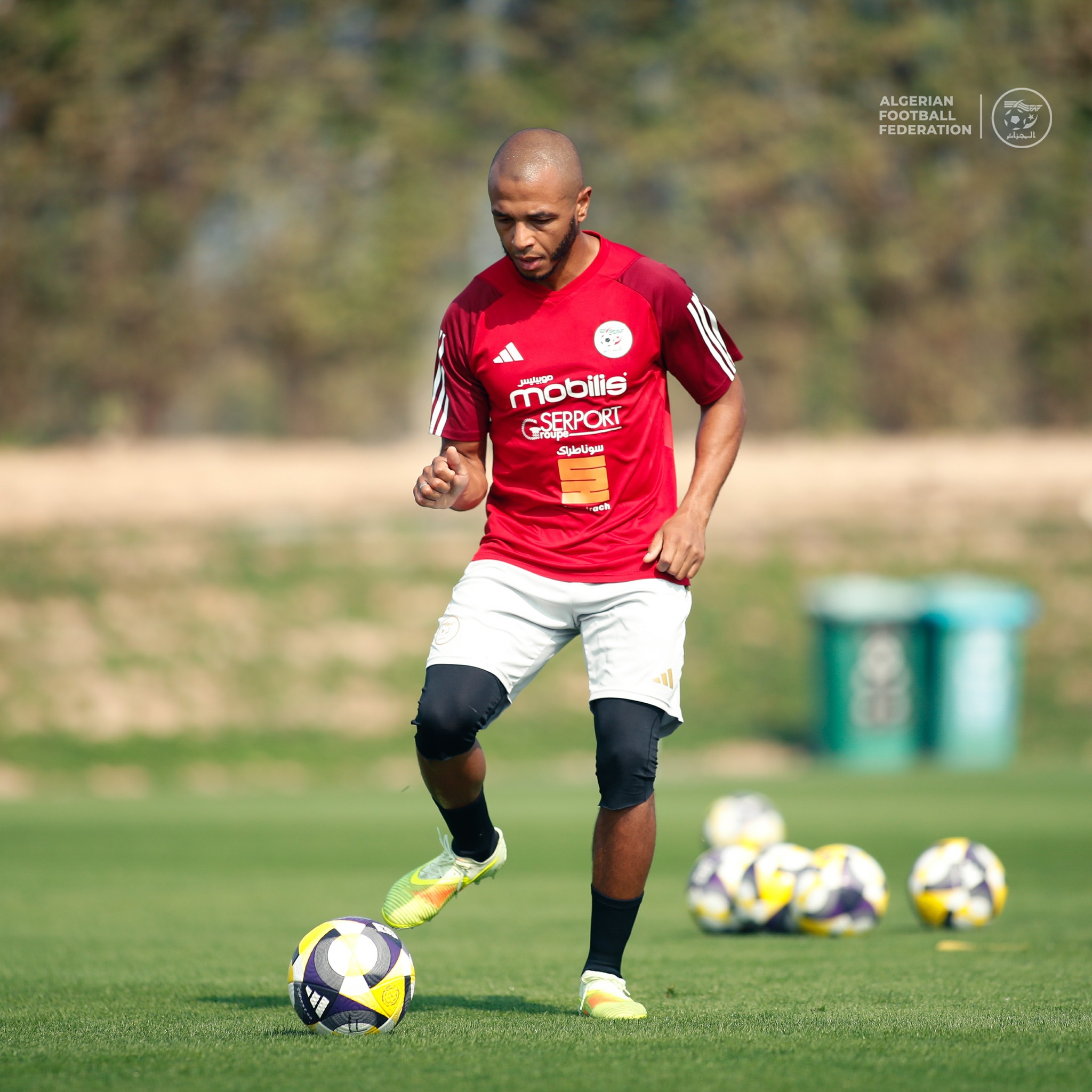Peut être une image de football, football et texte qui dit ’FOOTRALL FOOTBALL ALGERIAN FEDERATION mobilis ESERPORI S صمونامری سونامراک ၂၀း၅၀ ססז bilie סתי GSERPORI’
